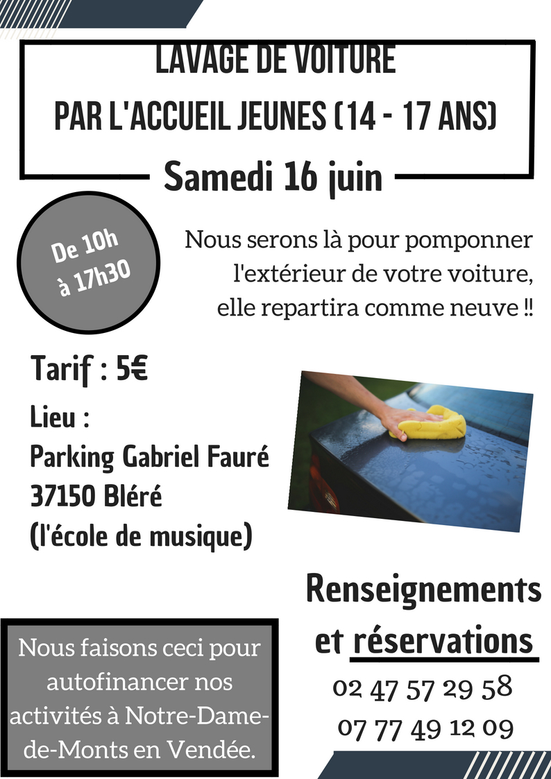 You are currently viewing AUTOFINANCEMENT // LE SAMEDI 16 JUIN  LAVAGE DE VOITURE